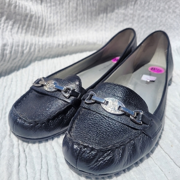 Anne Klein Black iflex Leather loafers 8.5 - Picture 3 of 11